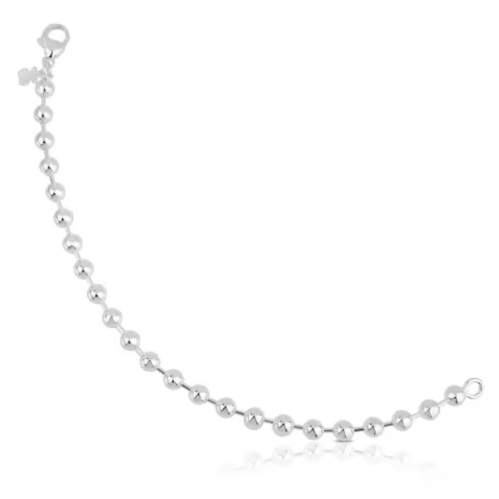 TOUS: Silver Beaded Charm Bracelet (USED) - Picture 13 of 13